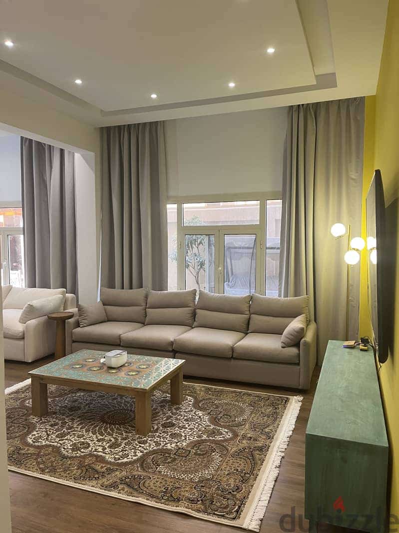 Apartment for rent with garden in Fifth Settlement، Sephora heights 1